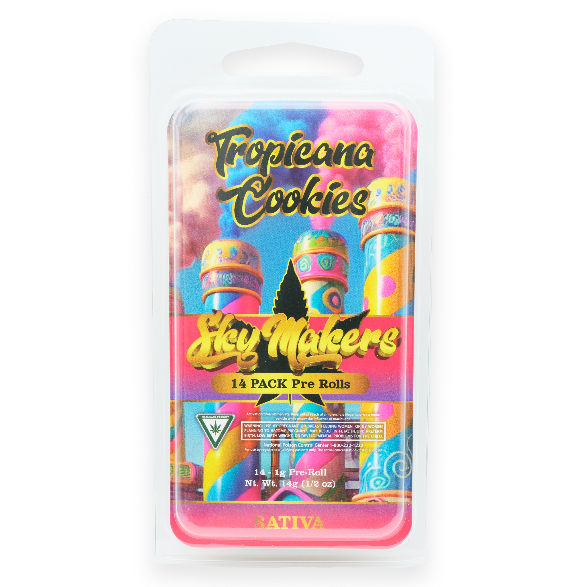 Photograph of product: Tropicana Cookies | 14 x 1G Preroll Pack