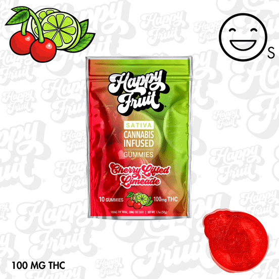 Photograph of product: Cherry Lifted Limeade Gummies : 100mg TH-oui - 