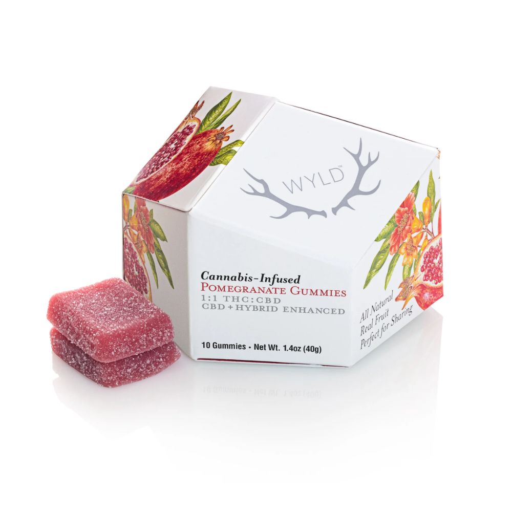 Photograph of product: POMEGRANATE 1:1 TH-oui:CBD - WYLD