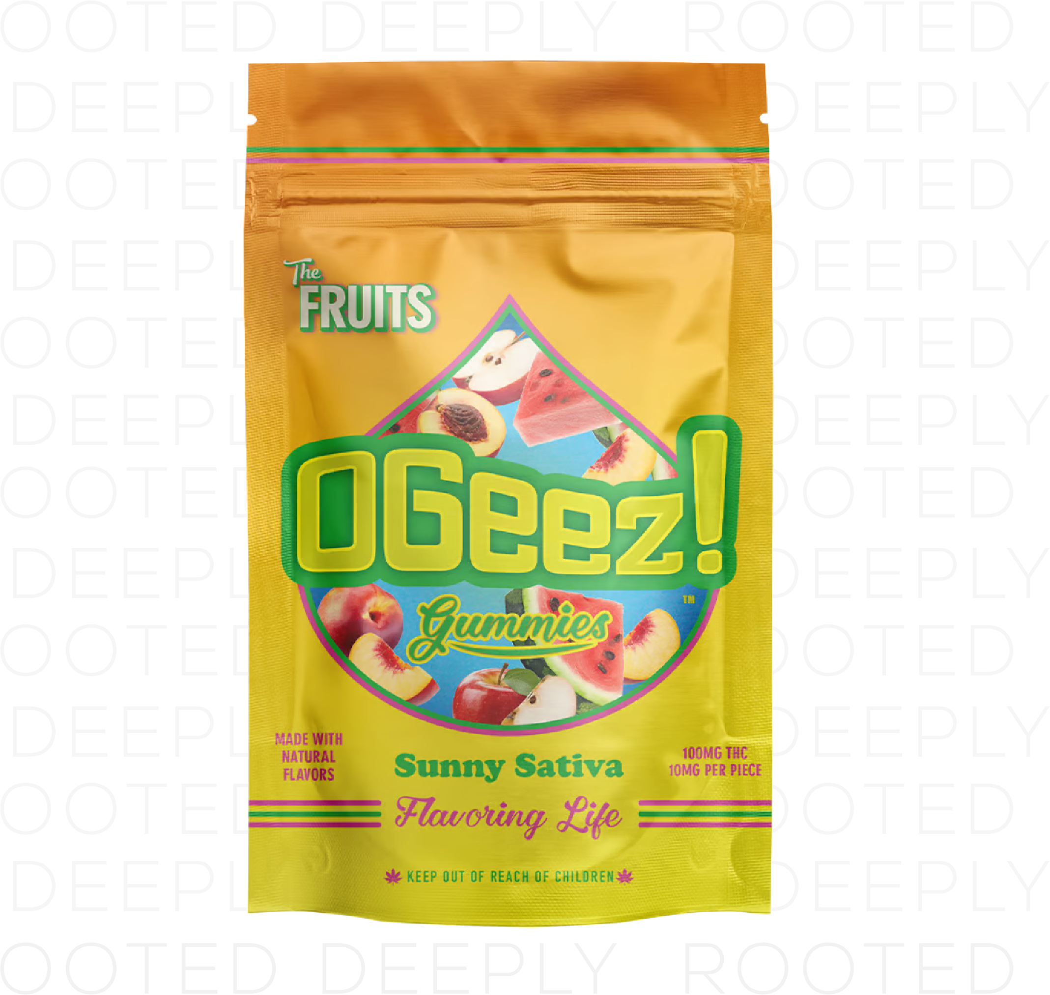 Photograph of product: Ogeez | 75mg Minis Gummy | The Fruits Sunny Oui'd