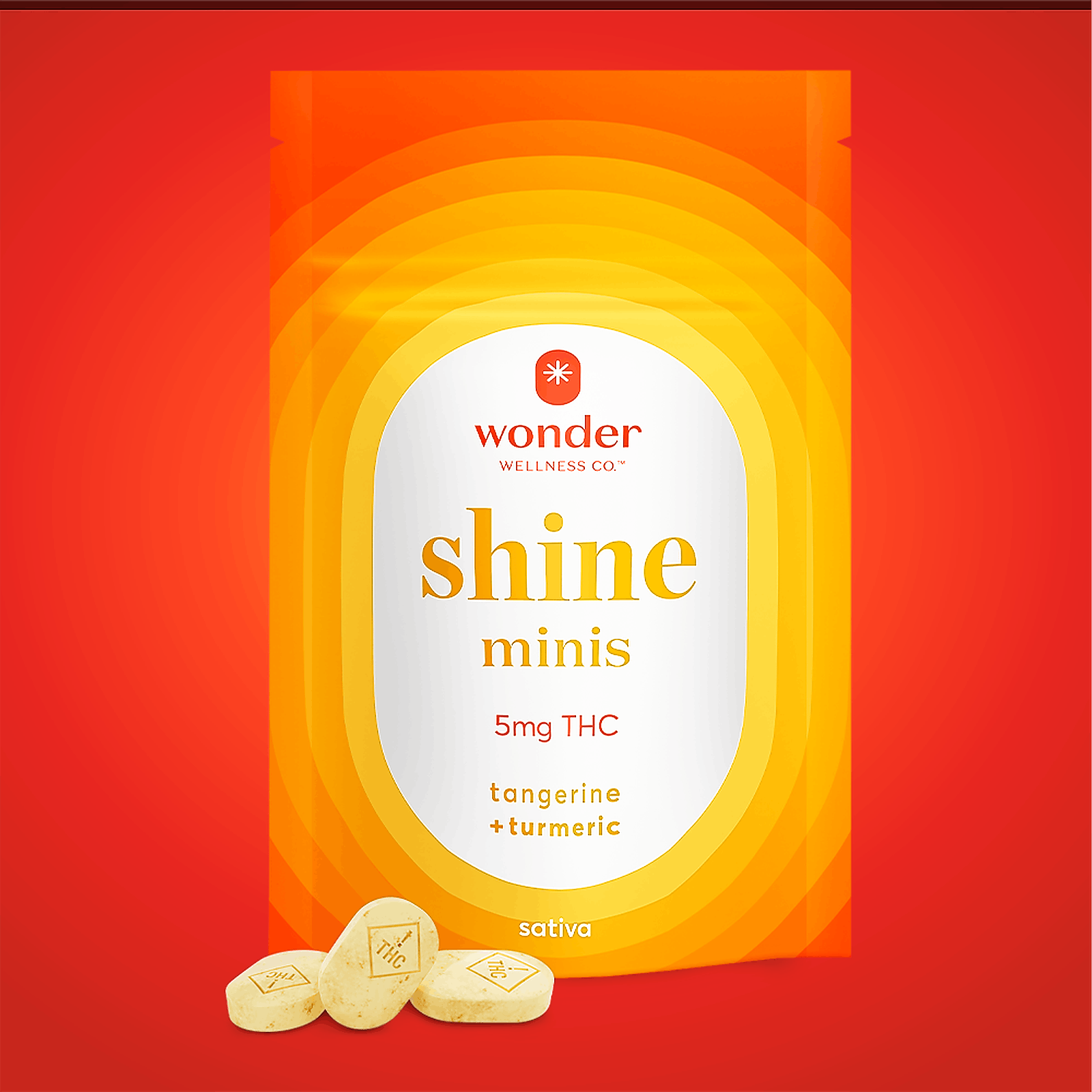 Photograph of product: Wonder Minis Shine Tangerine 200mg (40ct)