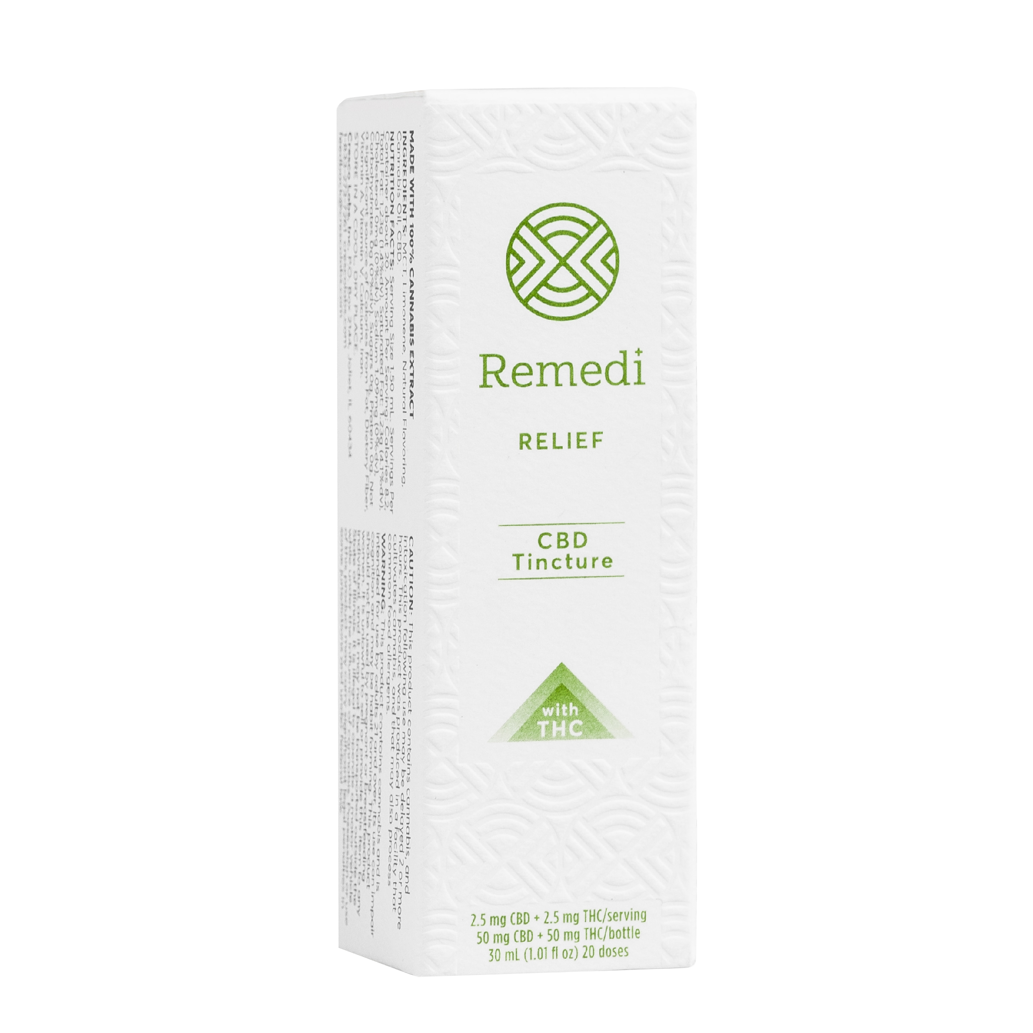 Photograph of product: Tincture Relief 1:1 CBD/TH-oui | 50mg