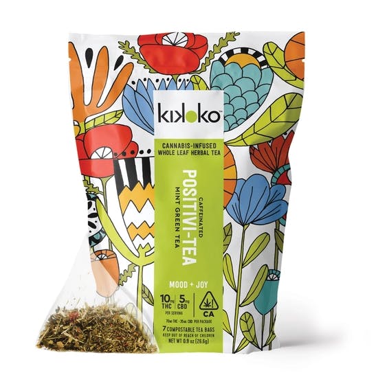 Photograph of product: Positivi-Tea | 70mg | 10mg x 7 Infused Tea Pouches - 