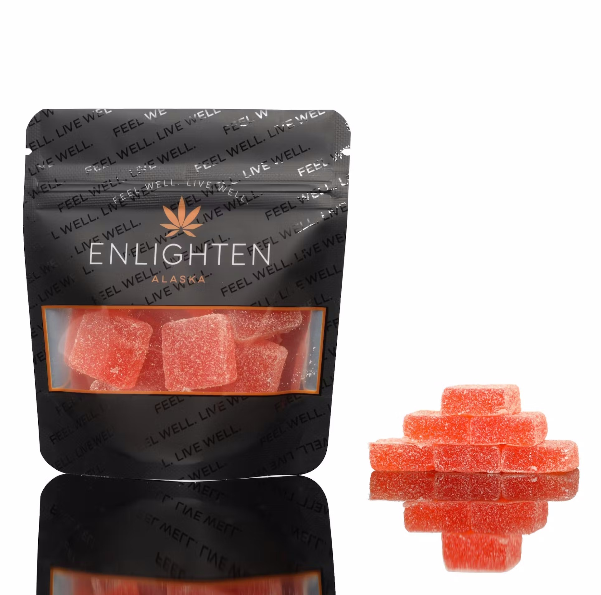 Photograph of Product: Blood Orange (100mg) Gummies 10pk By Enlighten
