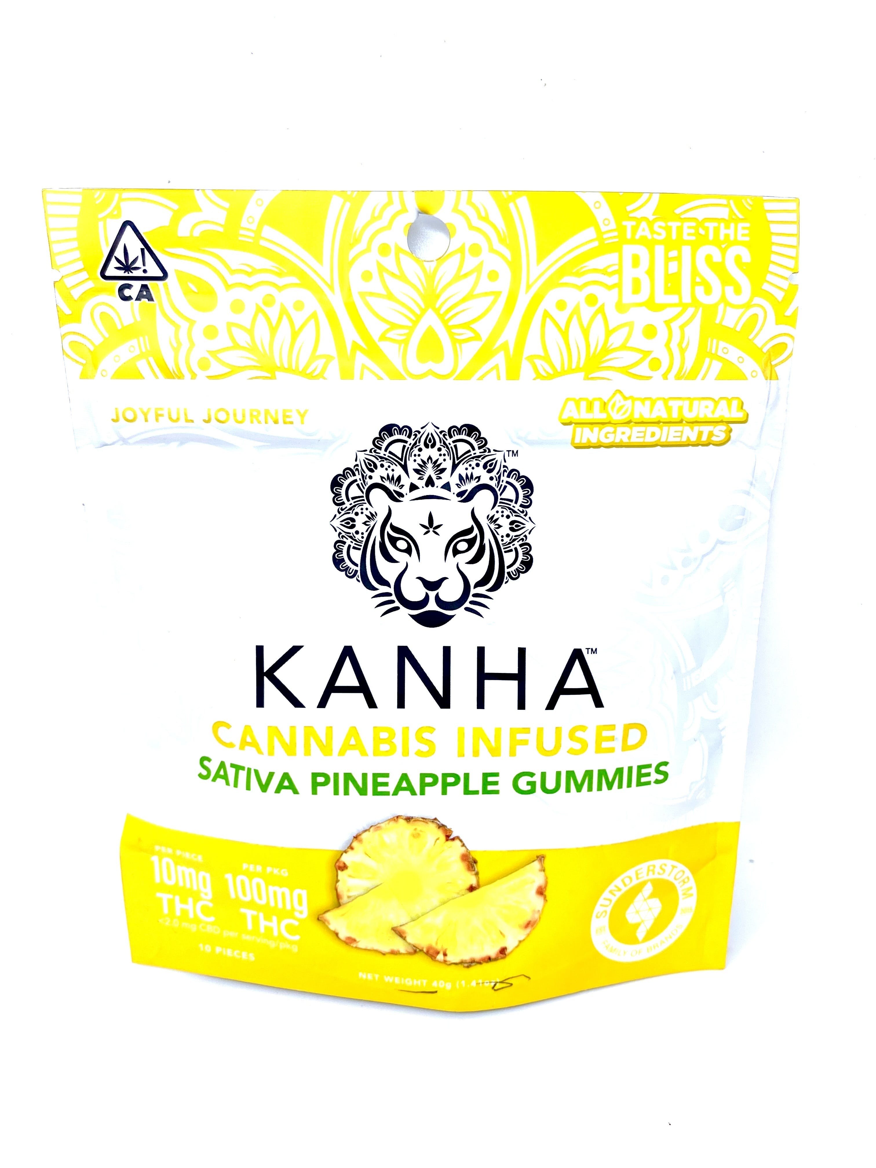 Photograph of product: Kanha - Gummies - Pineapple - Oui'd! - 100mg