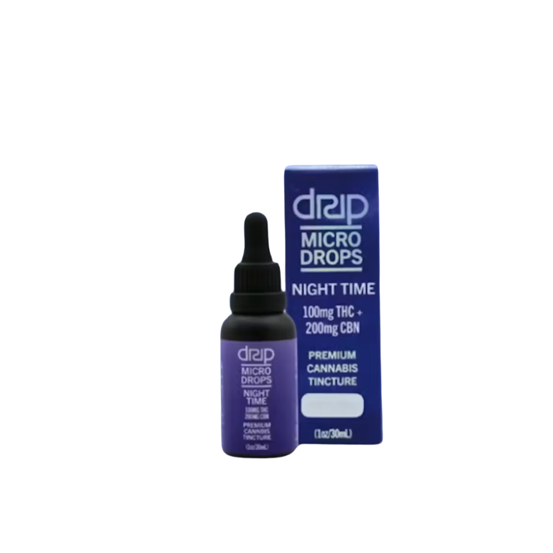 Photograph of product: 2:1 Nighttime Micro Drops (100mg TH-oui/200mg CBN)