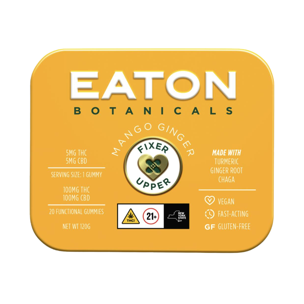 Photograph of product: Eaton Botanicals | Fixer Upper - Mango | Gummies | 20pk | 100mg