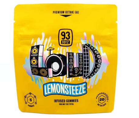 Photograph of product: 93 Boyz LOUD  Lemonsteeze 100mg