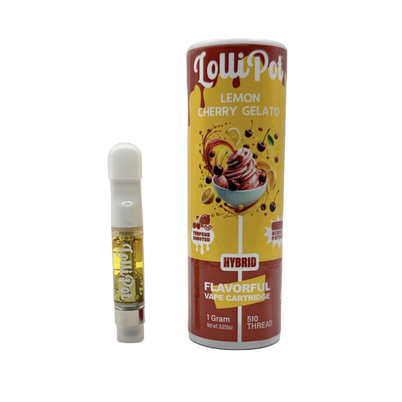 Photograph of product: LEMON CHERRY GELATO CARTRIDGE 1G