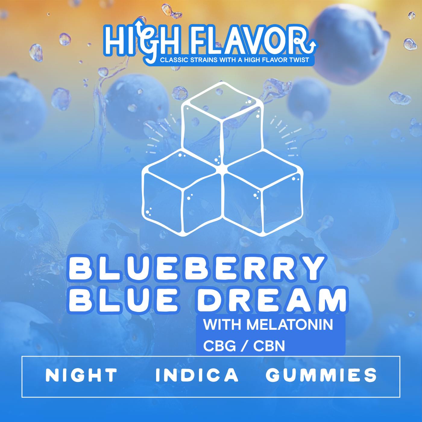 Photograph of product: Blueberry Dream Gummies | 100mg/20pc