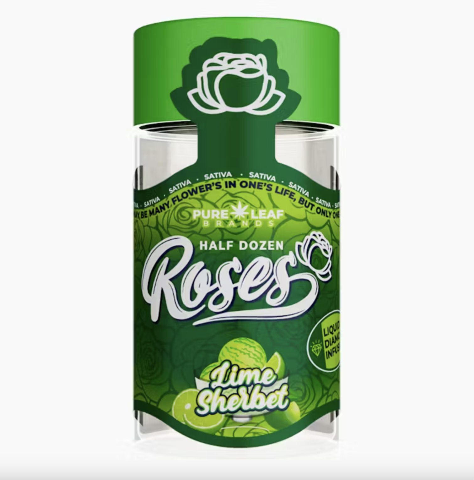 Photograph of Product: Lime Sherbet 6x .6g Infused Prerolls by Roses