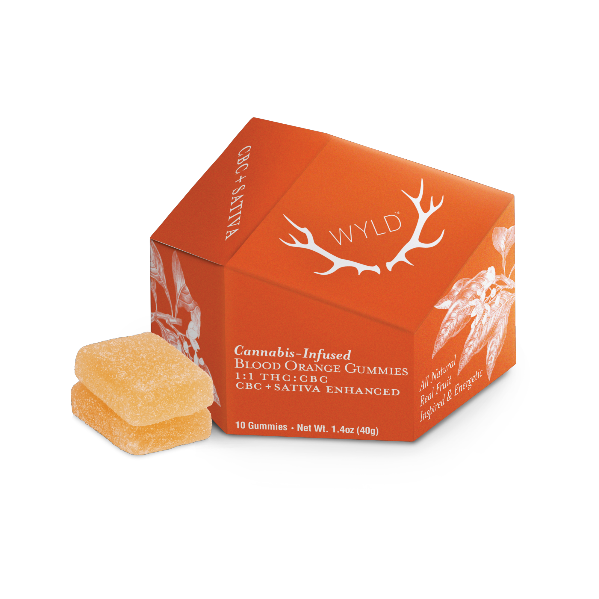 Photograph of product: Wyld - Gummies Blood Orange 1:1 TH-oui/CBC Oui'd - 100mg
