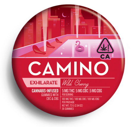 Photograph of product: Camino - Edibles - CBC:CBG - Wild Cherry - 100MG