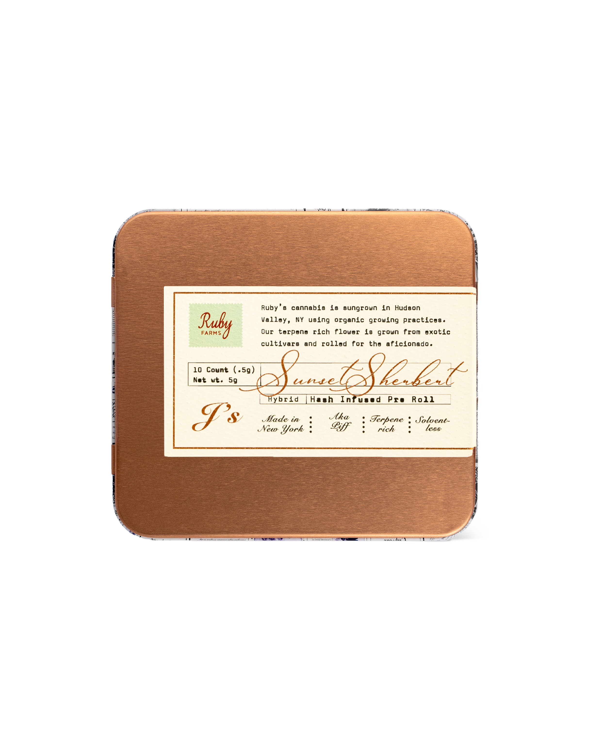 Photograph of product: au chocolat Infused Ruby Doobies SUNSET SHERBERT | 10-Pack