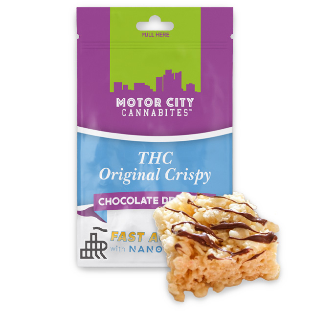 Photograph of product: Chocolate Drizzled Og Crispy |  1pc