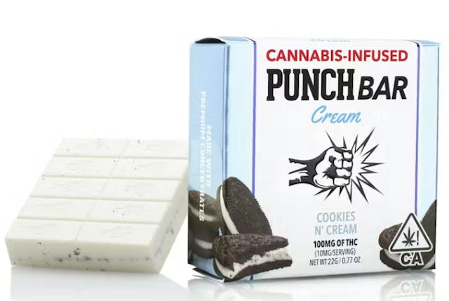 Photograph of product: Cookies 'N Cream 100mg Solventless Bar - 