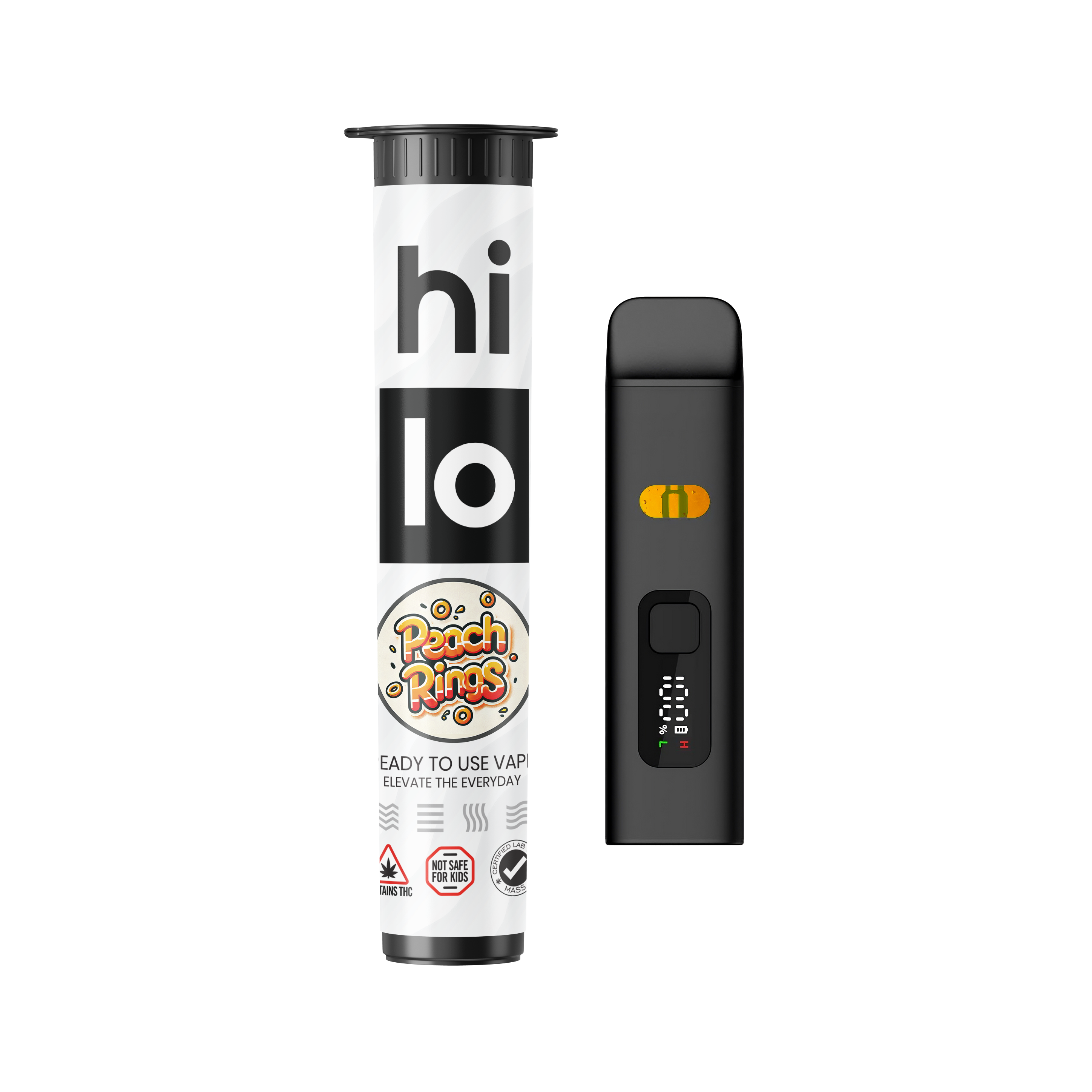 Photograph of product: HILO | Peach Rings Disposable | 1.5 mg