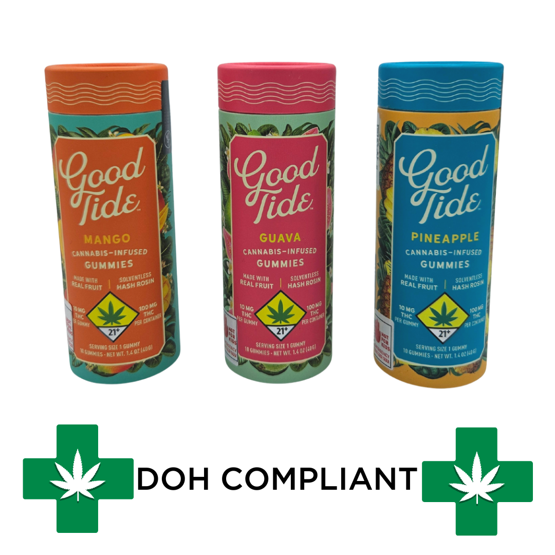 Photograph of product: DOH | Passion Fruit 1:1:1 CBD/CBN Gummies | 10pk