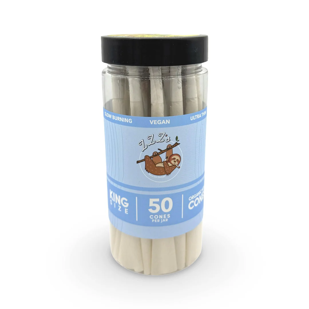 Photograph of product: ZZZ's  | Stoner Sloth | Organic Hemp King Size Cone Jar | 50 Cones