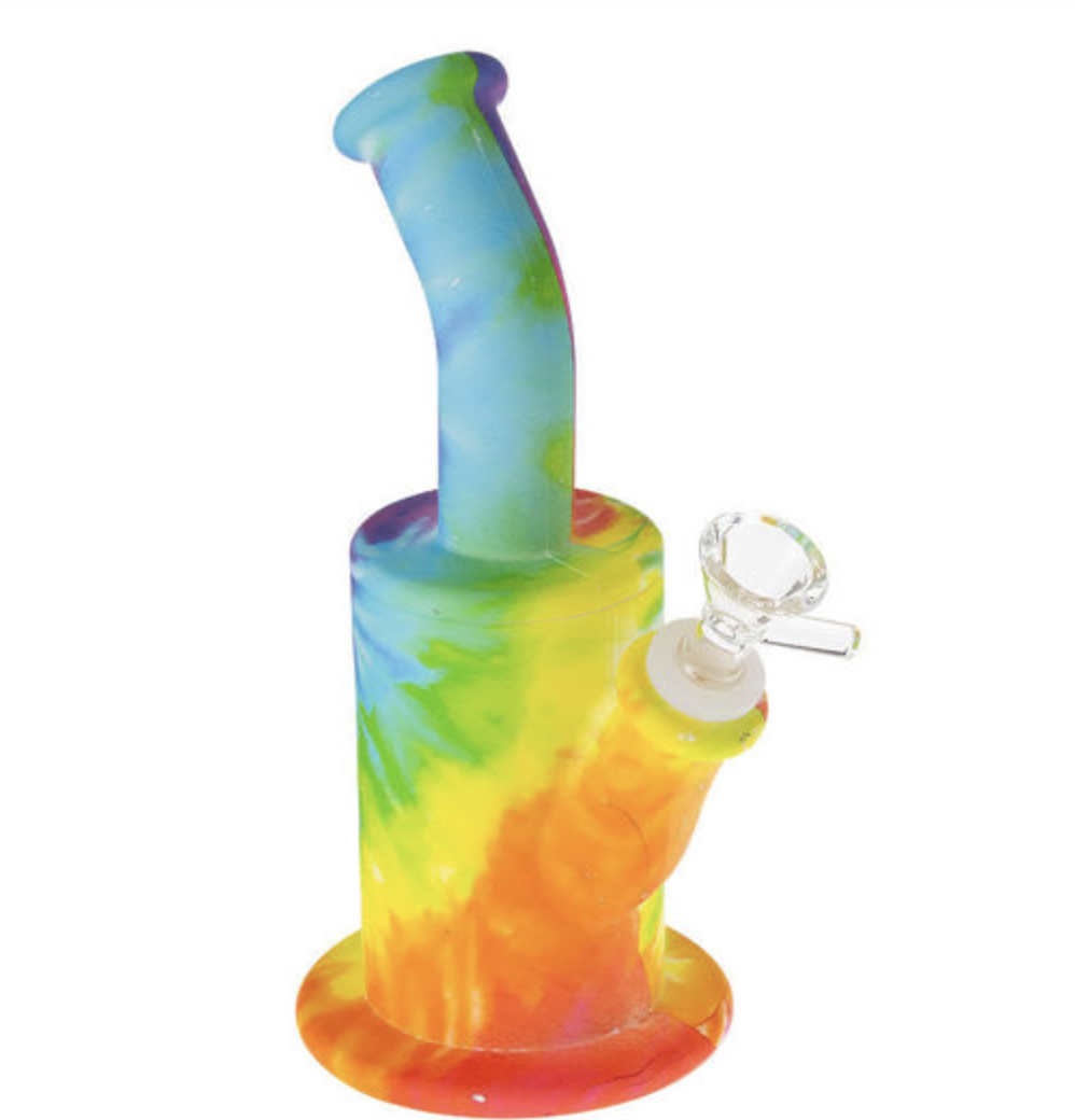 Photograph of product: Silicon Bong with Glass Flower Bowl