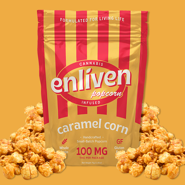 Photograph of product: Caramel Popcorn | 100mg | Enliven
