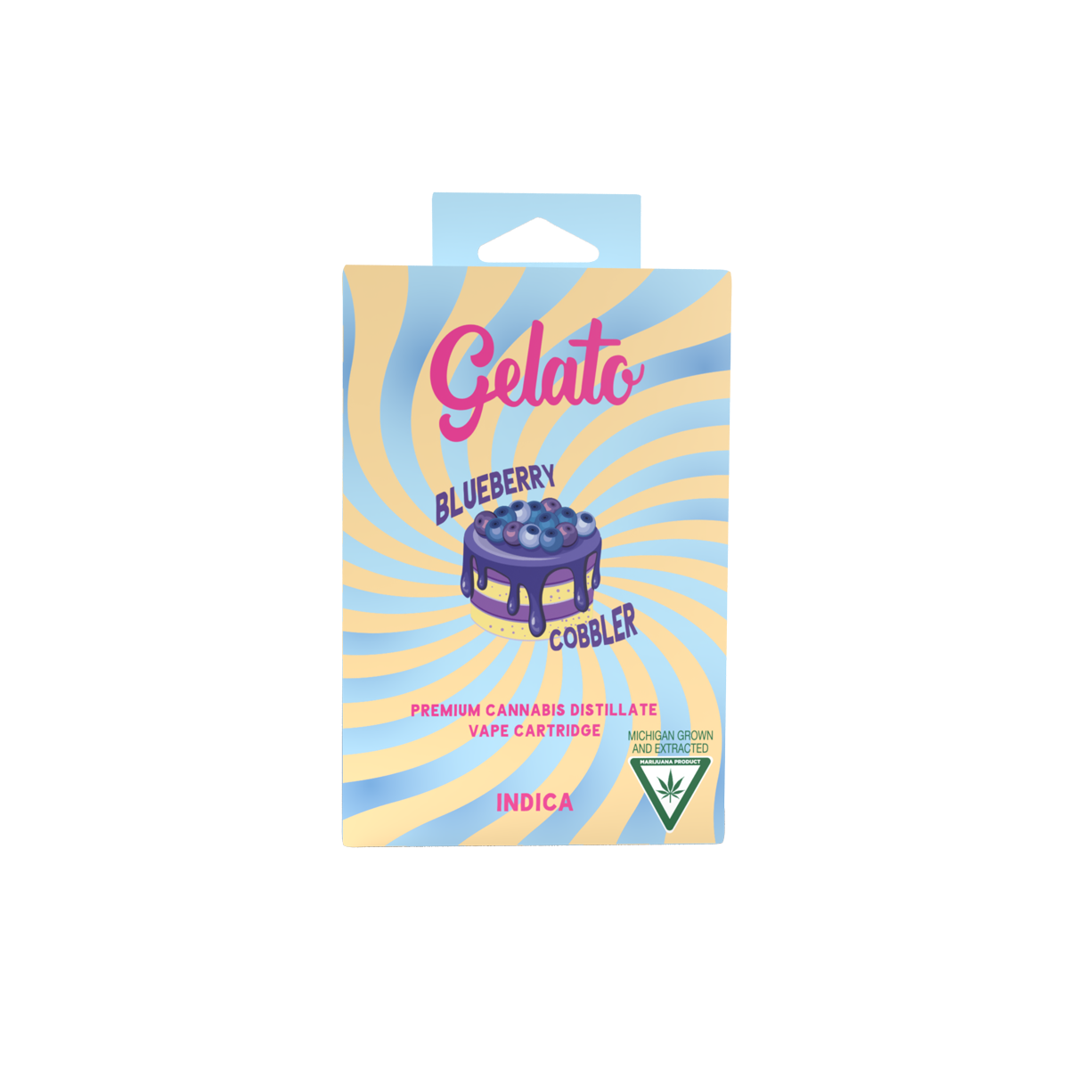 Photograph of product: Blueberry Cobbler | Oui'd | 1g Vape Cart Adult Use