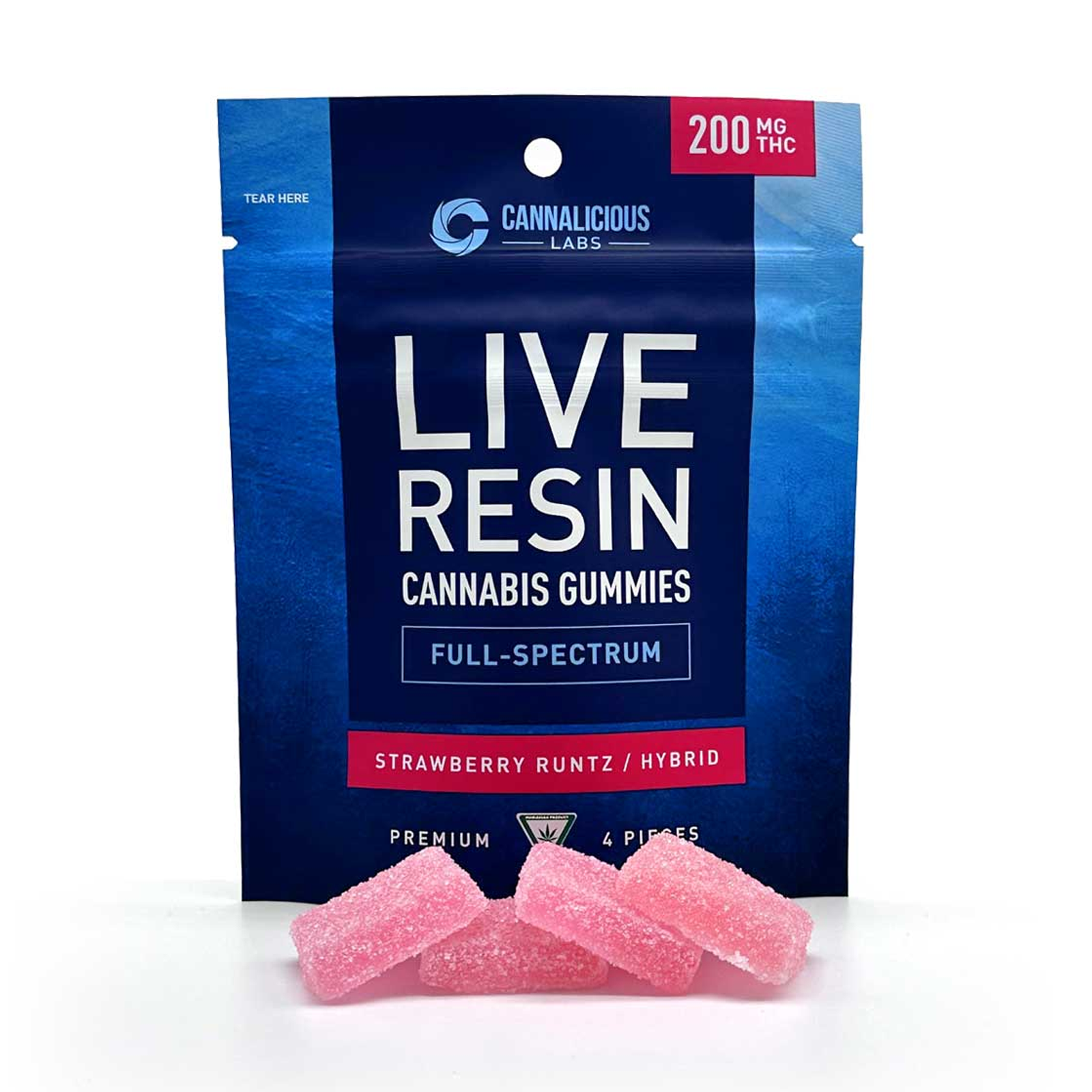 Photograph of product: Strawberry Runtz Live Resin Gummies