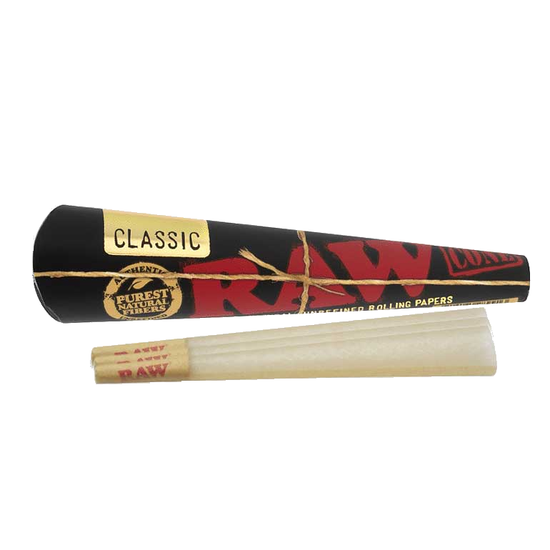 Photograph of product: Raw | Black Classic Cones | 3/pk | King Size