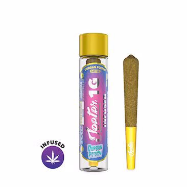 Photograph of instaPanelPhoto: JEETER - INFUSED PREROLL (ROSIN ENHANCED DIAMONDS) - INDICA - BLUE ZKZ