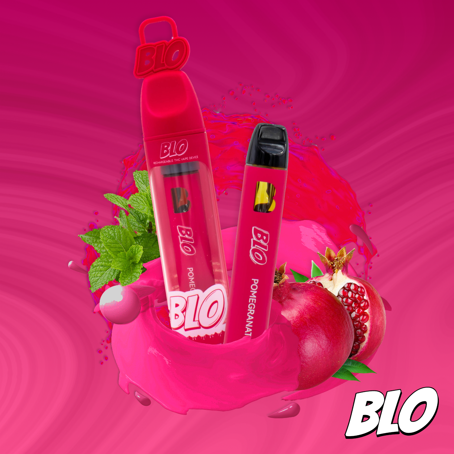 Photograph of product: Blo | Pomegranate Mojito | 1G Disposable Vape