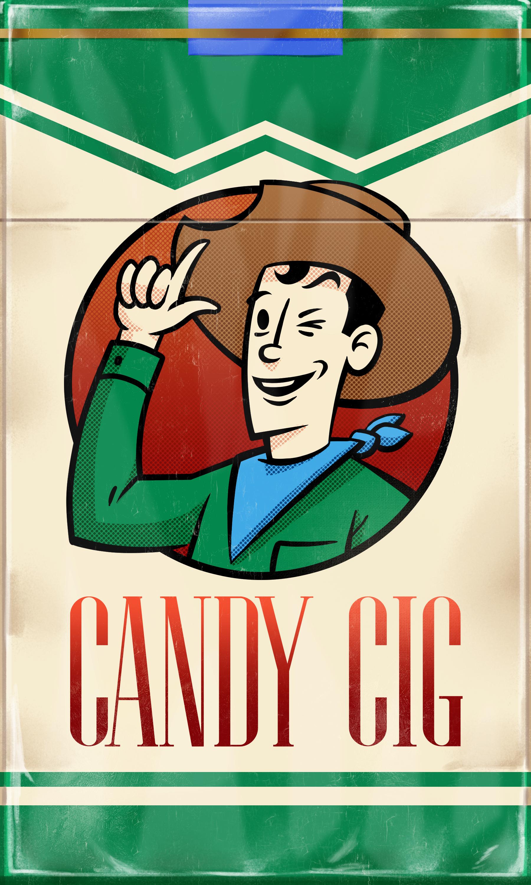 Photograph of product: Prepackaged - HOG Oui'd - Candy Cig - (Hybrid) - 22.45% TH-oui - 3.5g