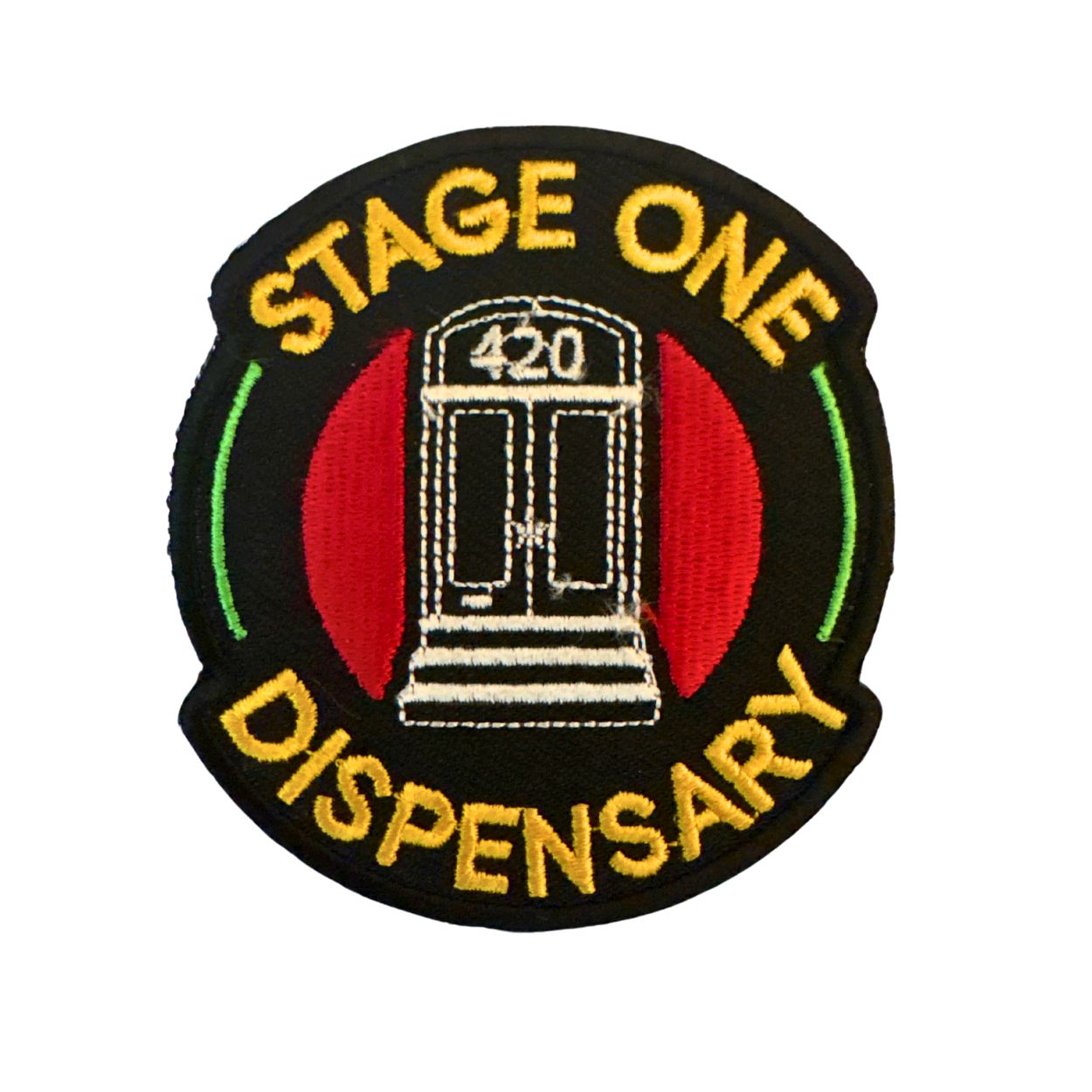 Photograph of product: Stage One Dispensary Embroidered Iron On Patch 3"