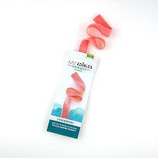 Photograph of product: Just Edibles | Sour Long Belts - Strawberry 10pc 100mg