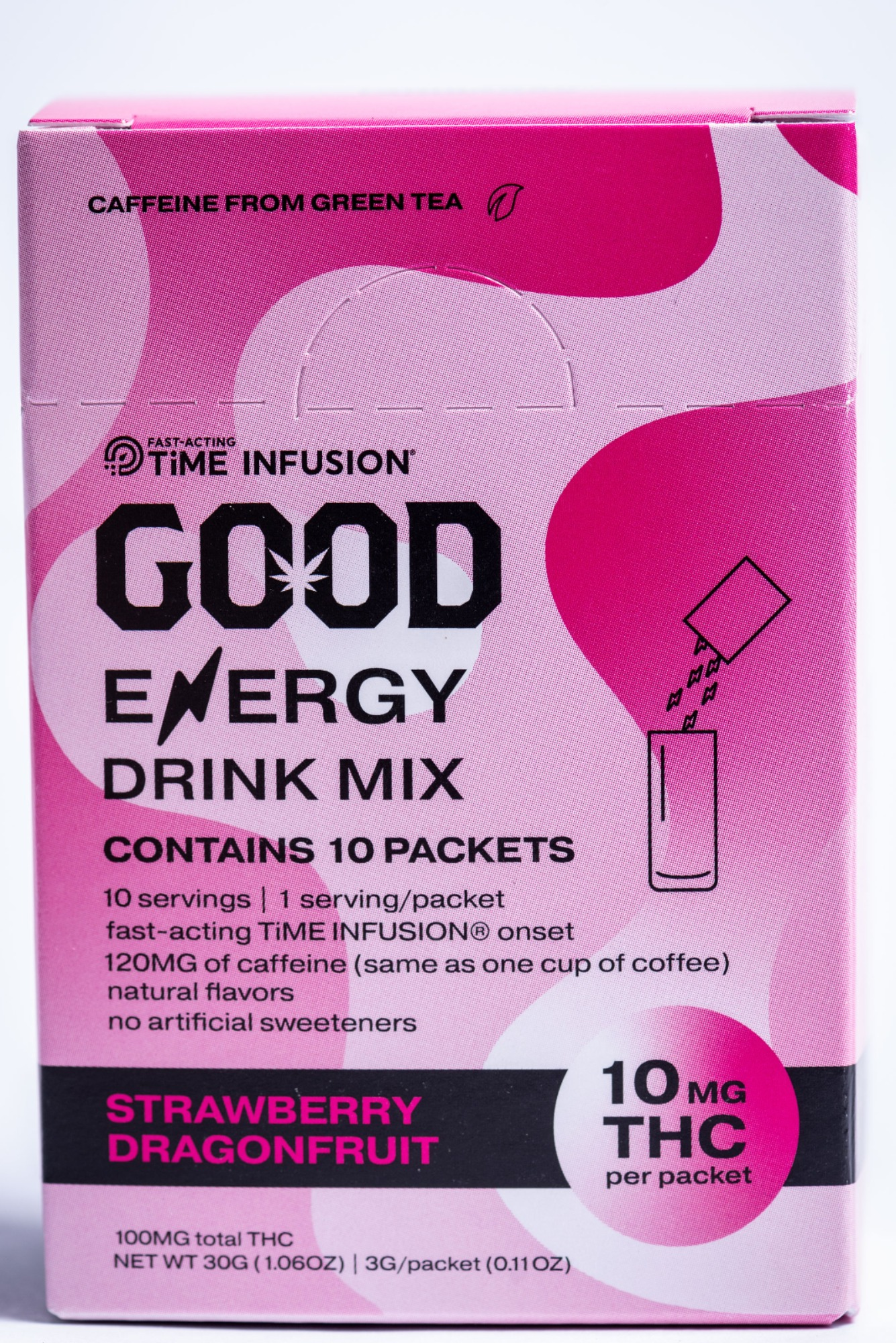 Photograph of product: GOOD Drink Mix Strawberry Dragonfruit Energy 10pk