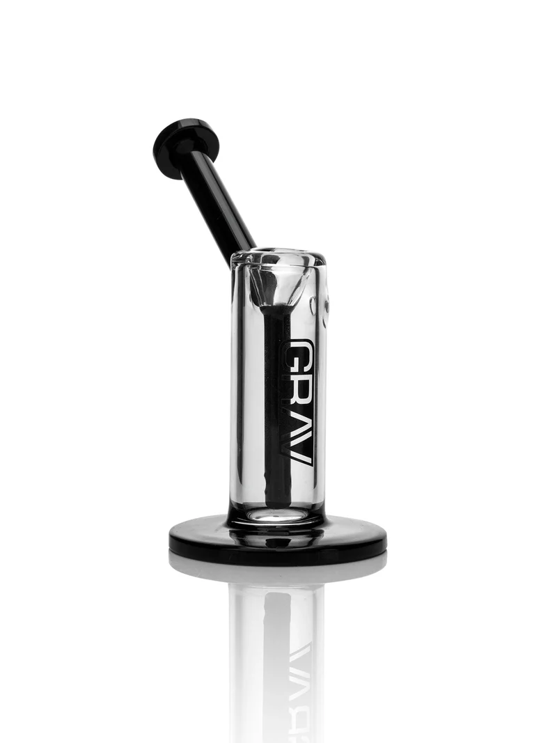 Photograph of product: GRAV | Medium Upright Bubbler | Clear - Black