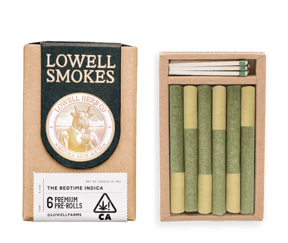 Photograph of product: Lowell Smokes | Slopeside 6pk | Pre-Roll Pack | 3.5g
