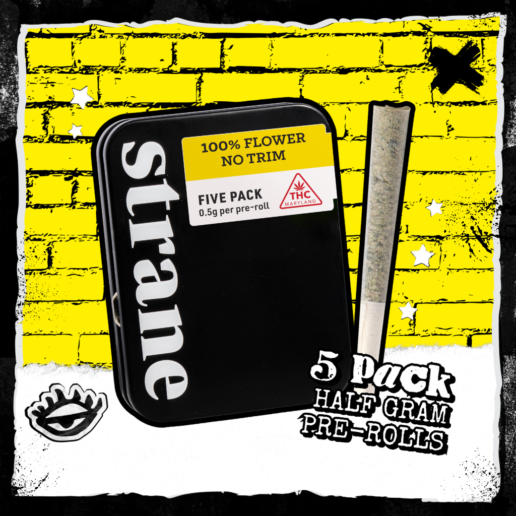 Photograph of product: Strane Governmint Oasis Pre-Rolls (5 x 0.5g)