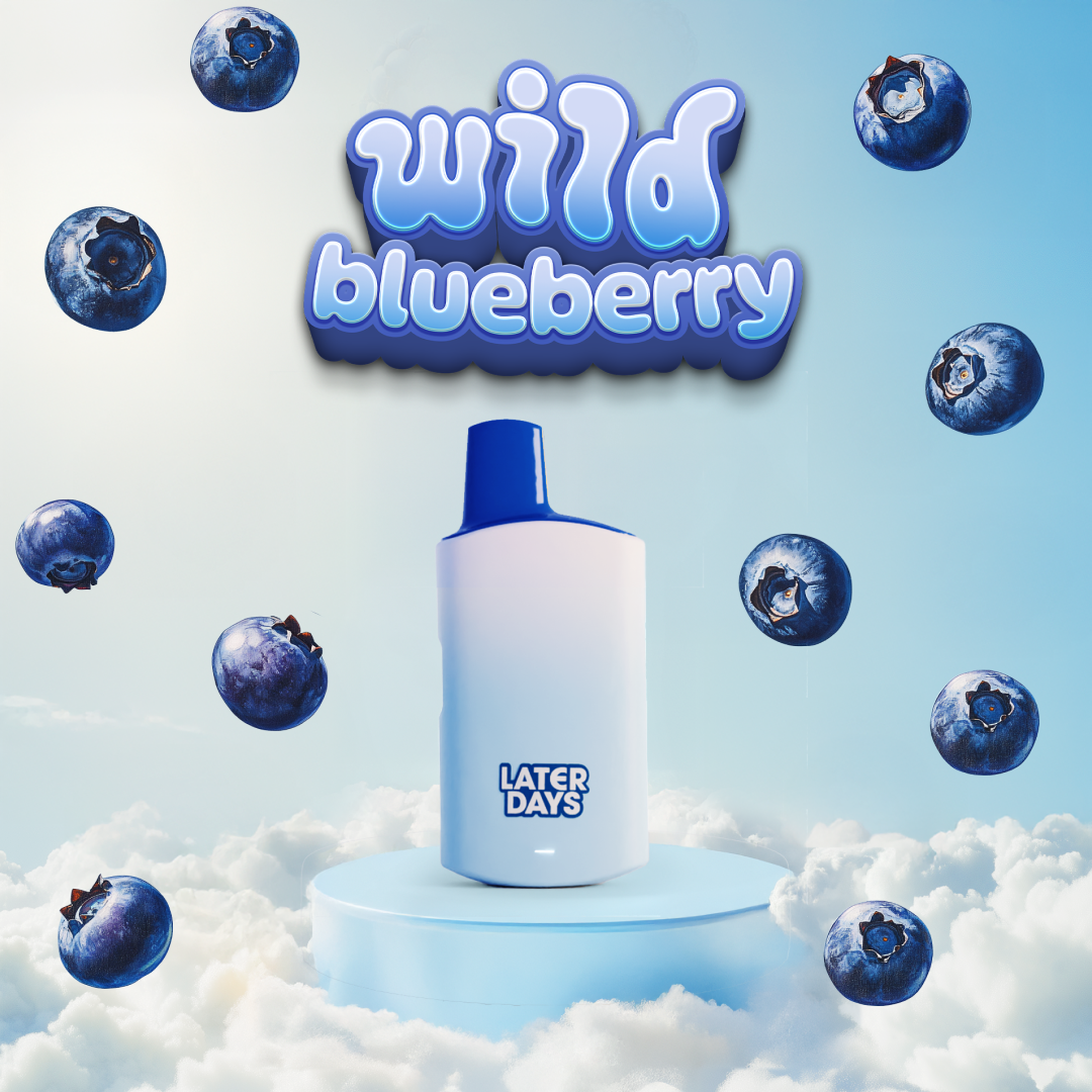 Photograph of product: Later Days Wild Blueberry (I) AIO Disposable 1g