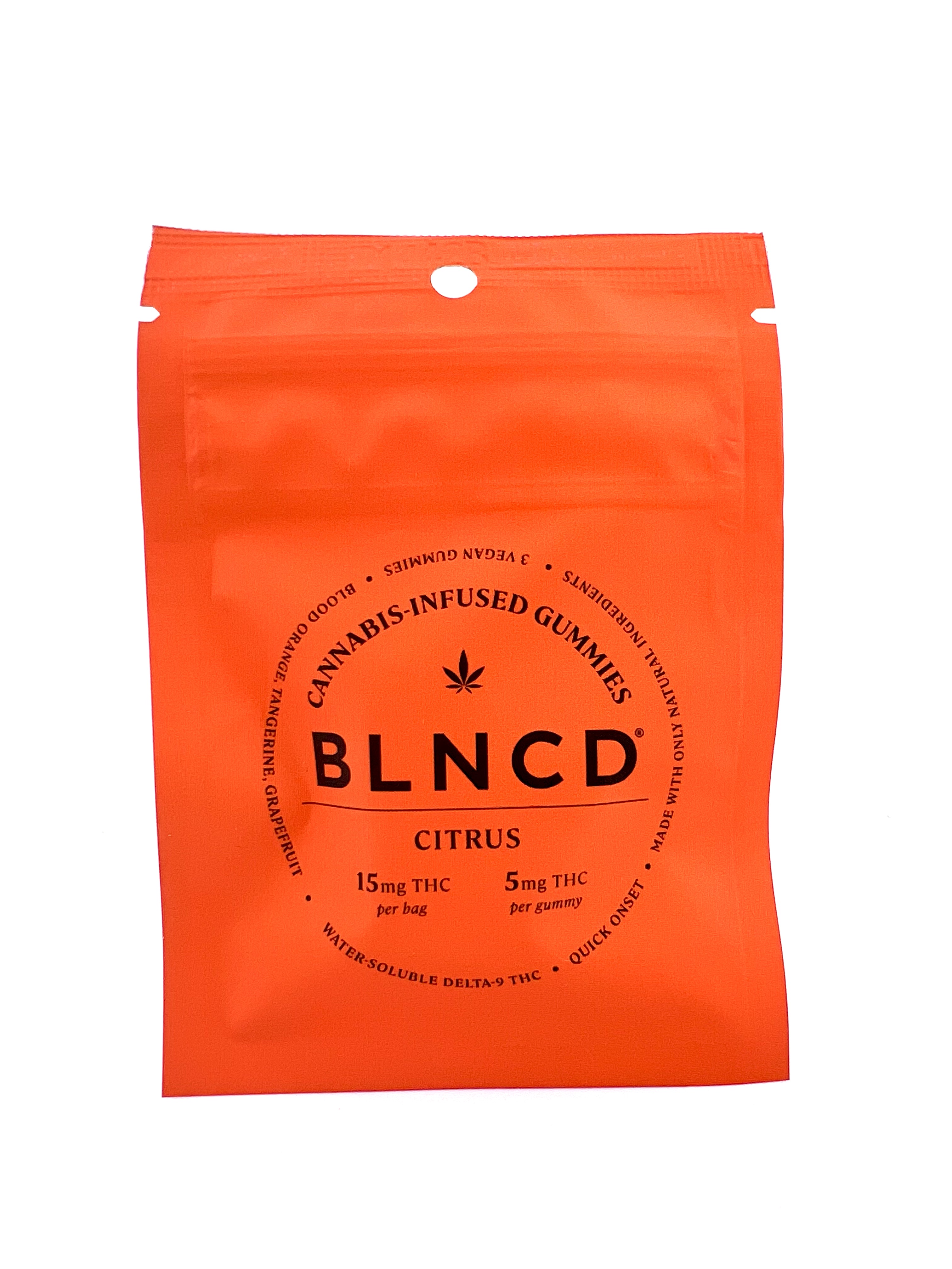 Photograph of product: BLNCD - 5mg TH-oui Gummies - Citrus - 3ct
