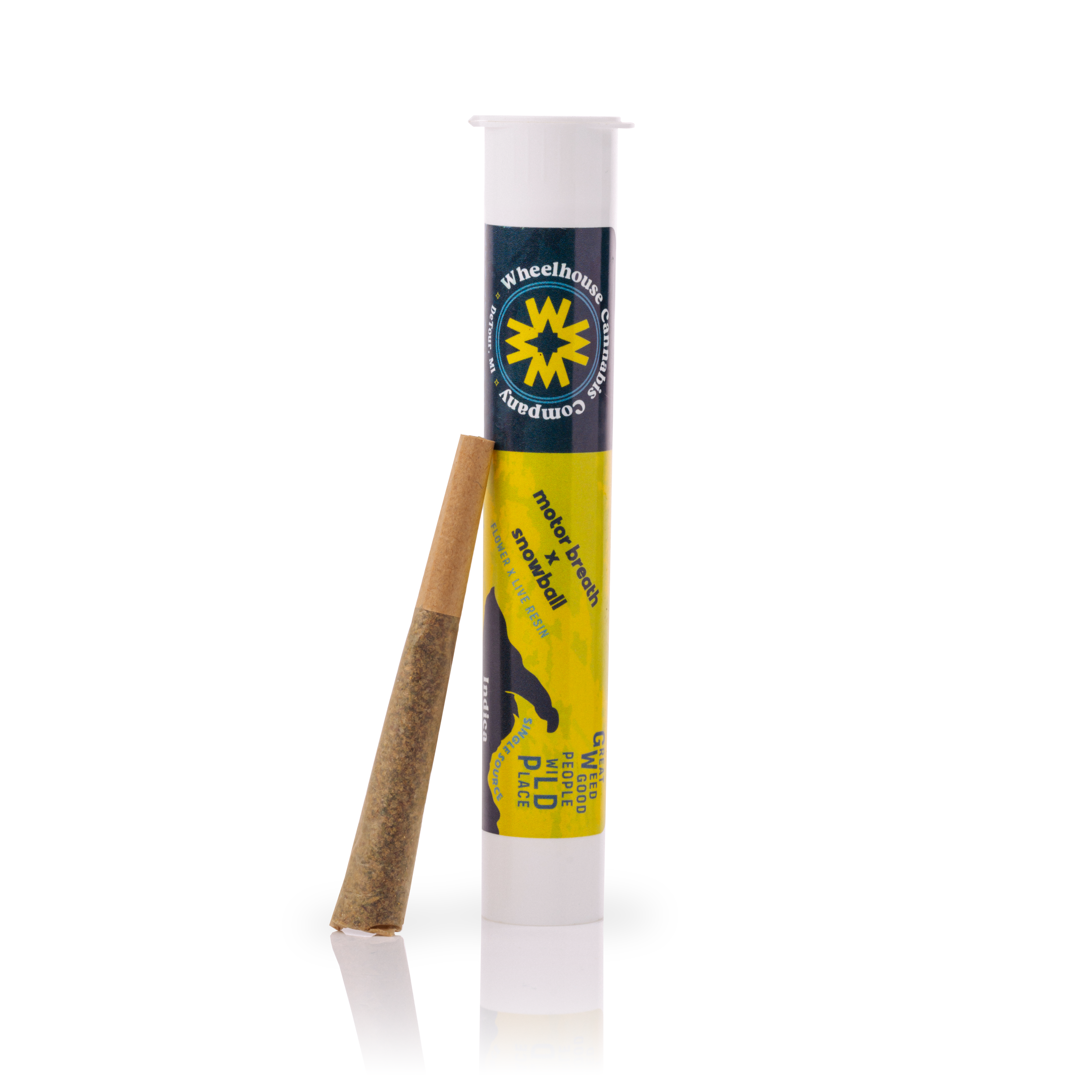 Photograph of product: Wheelhouse Motor Breath x Pure Michigan 1g Infused Pre-Roll