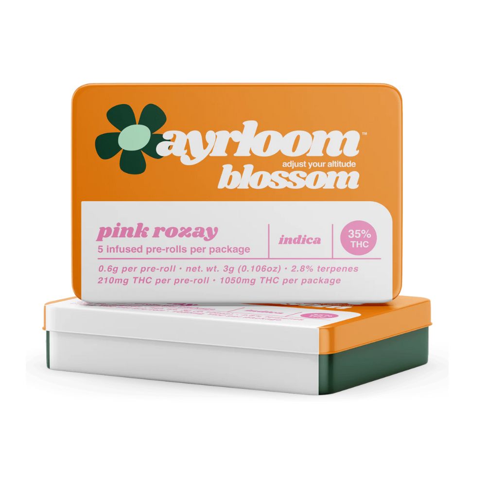 Photograph of product: Ayrloom Blossom | Pink Rozay | Pre-Roll 5 Pack | 3g