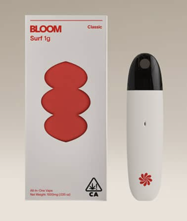 Photograph of product: Bloom Surf Classic All-In-One Vape - Granddaddy Purple
