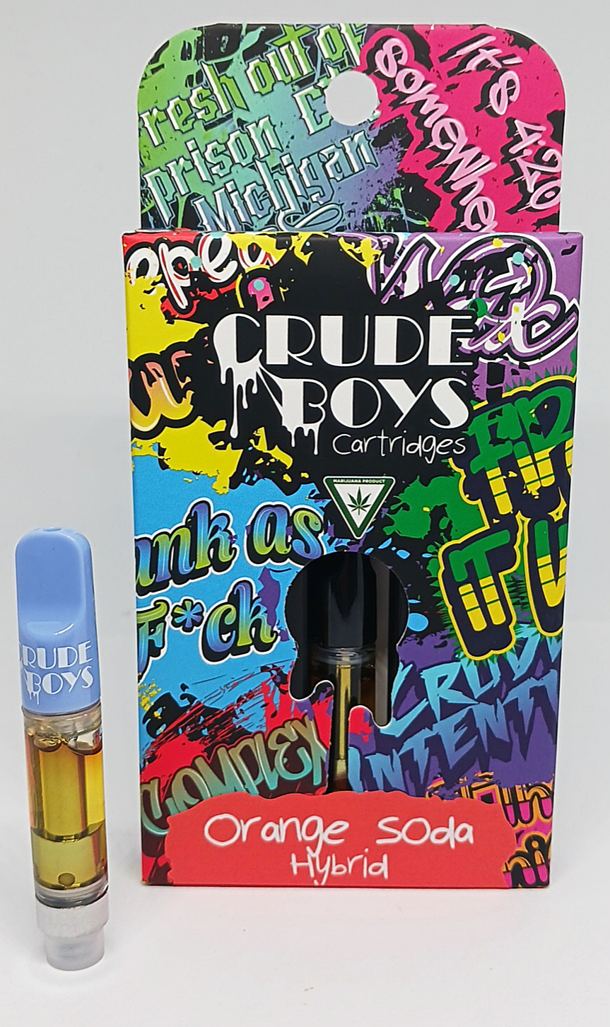 Photograph of product: Orange Soda | 1g 510 Cart | Crude Boys