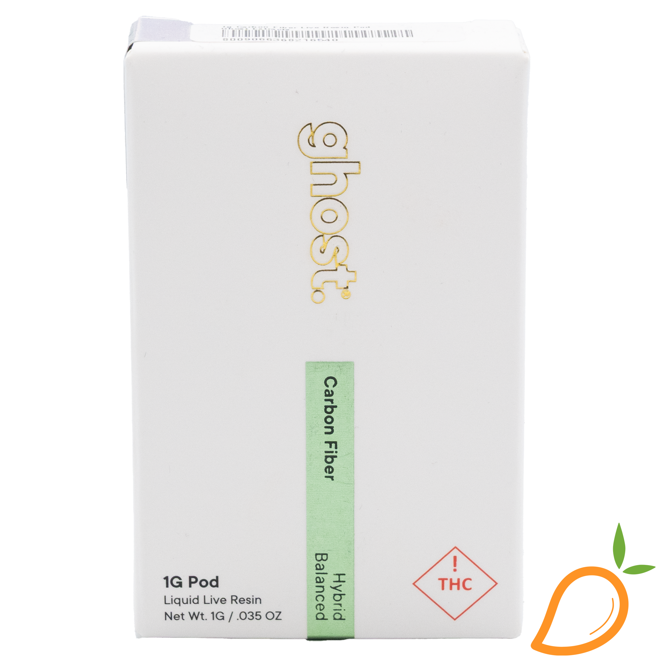 Photograph of product: 1g Carbon Fiber Live Resin Pod Ghost Extracts