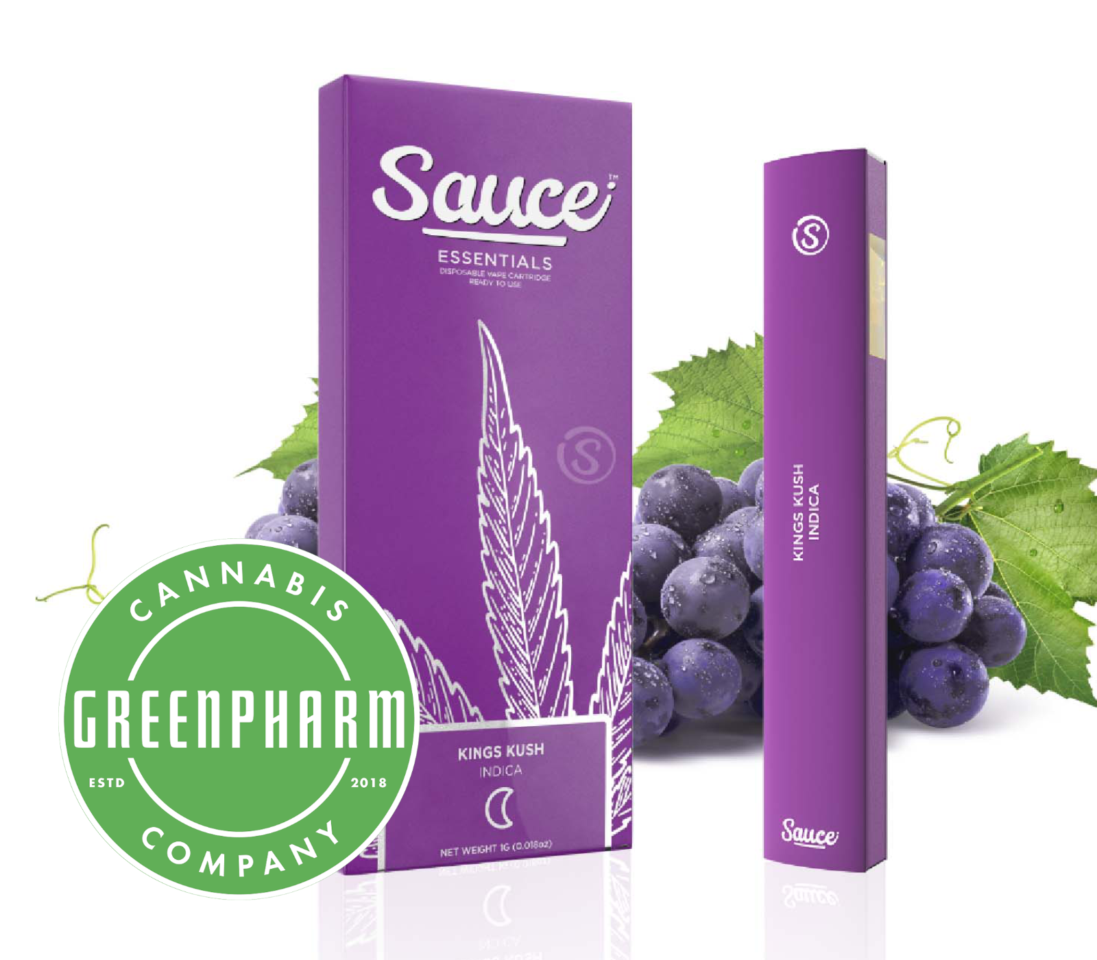 Photograph of product: Disposable Vape | Sauce Essentials | Kings Kush