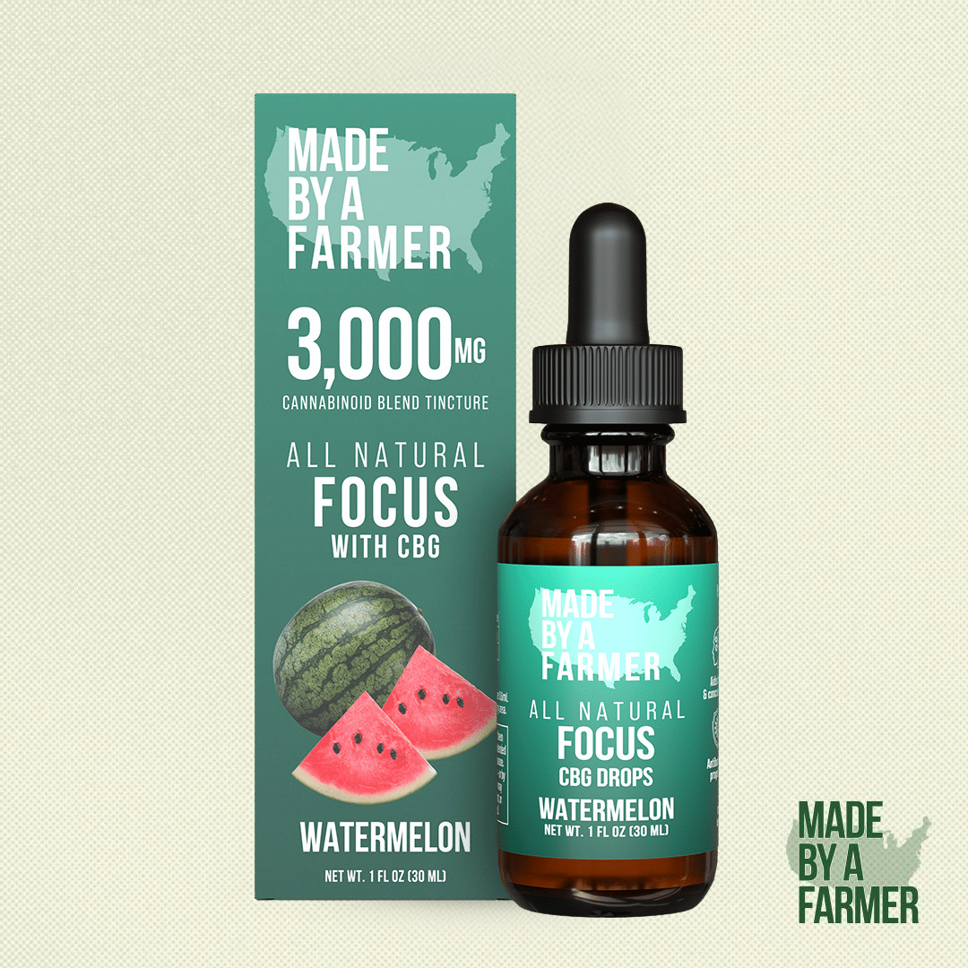 Photograph of product: Made By A Farmer - 3,000mg CBD Tincture - Watermelon