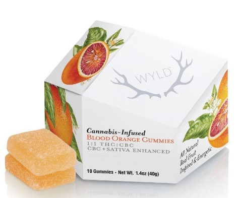 Photograph of product: Gummies | WYLD | Blood Orange CBC+Oui'd [10pk]