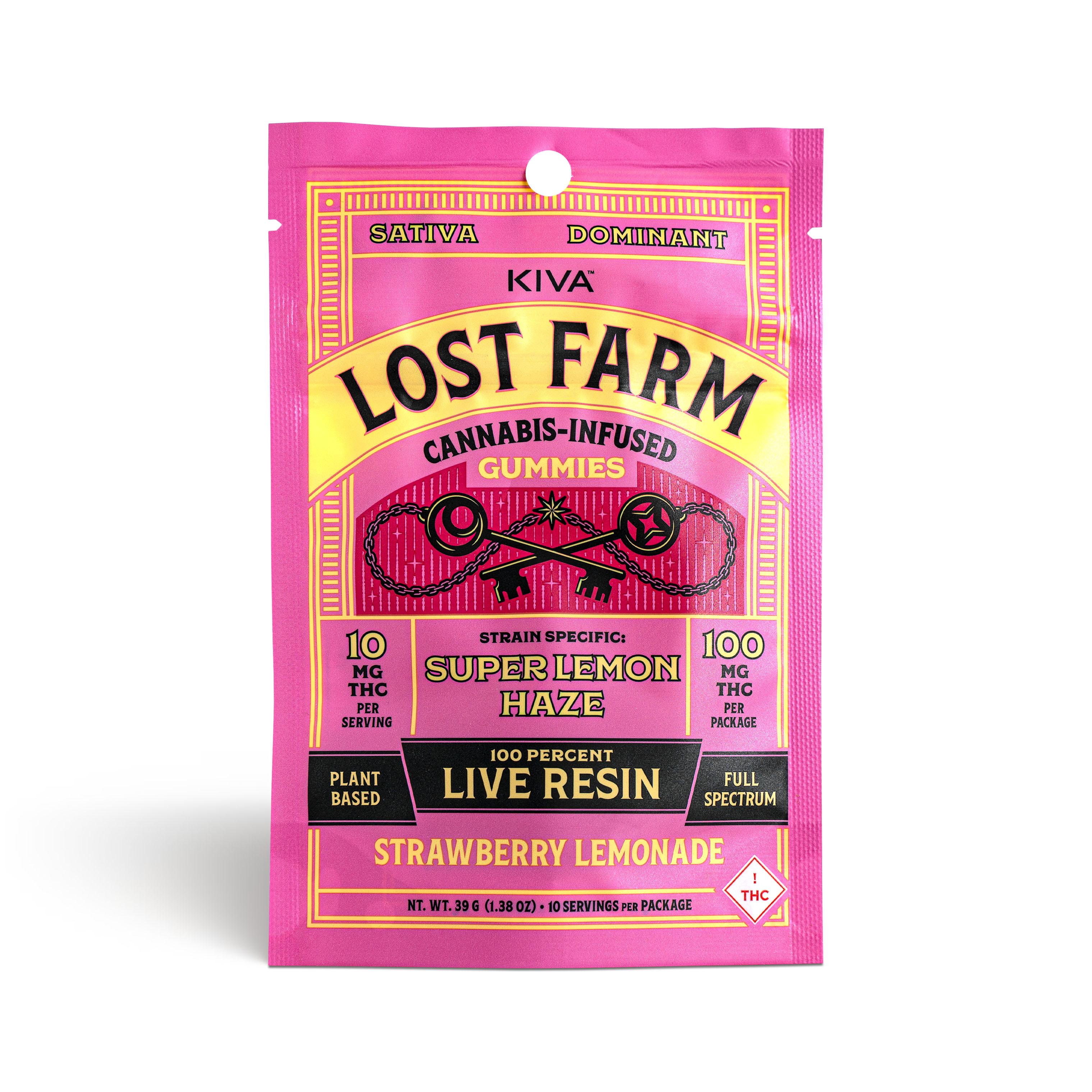 Photograph of product: Strawberry Lemonade Live Resin Gummies - 100mg