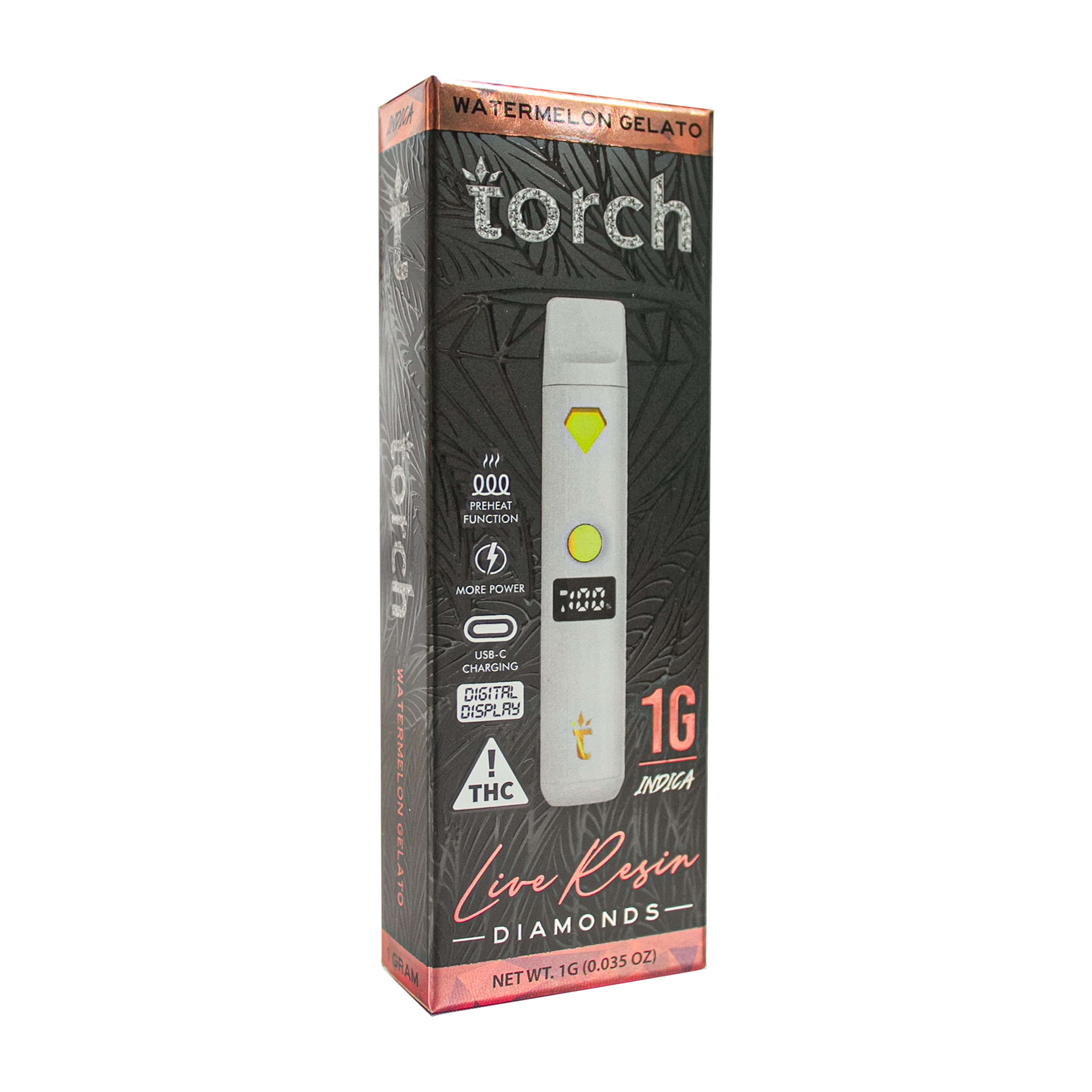 Photograph of product: Torch Watermelon Gelato Live Resin Disposable
