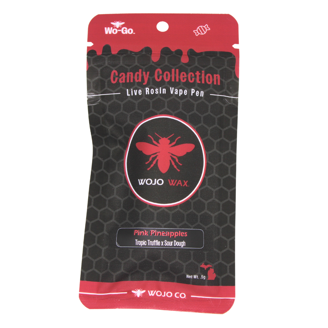 Photograph of product: WOJO CO - 0.5g Live Rosin Disposable - Pink Pineapples